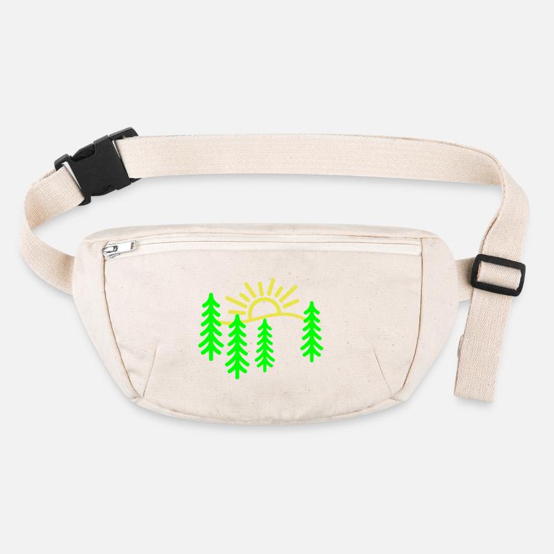 Le soleil doré et les arbres verts Sac banane recyclé Stanley/Stella