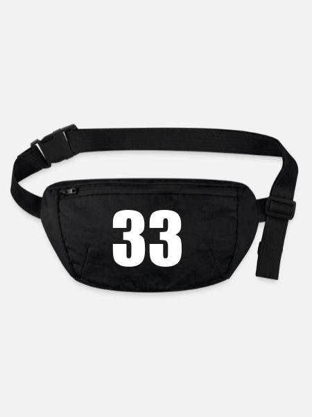 33 - Stanley/Stella recycled Hip Bag  - black - Front
