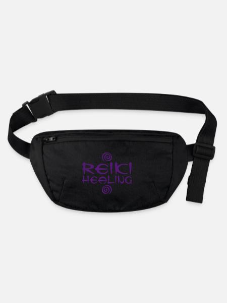 REIKI HEALING - Stanley/Stella recycelte Gürteltasche - Schwarz - Vorne
