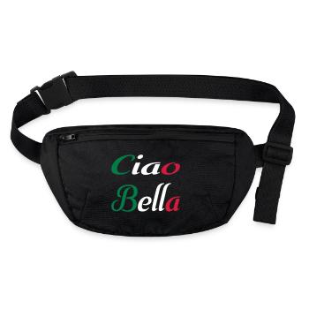 Ciao Bella - Stanley/Stella recycelte Gürteltasche - Schwarz - Vorne