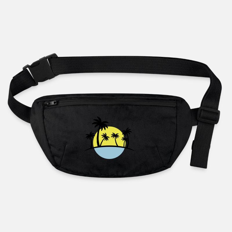 Beach Palms 3 Stanley/Stella recycled Hip Bag 