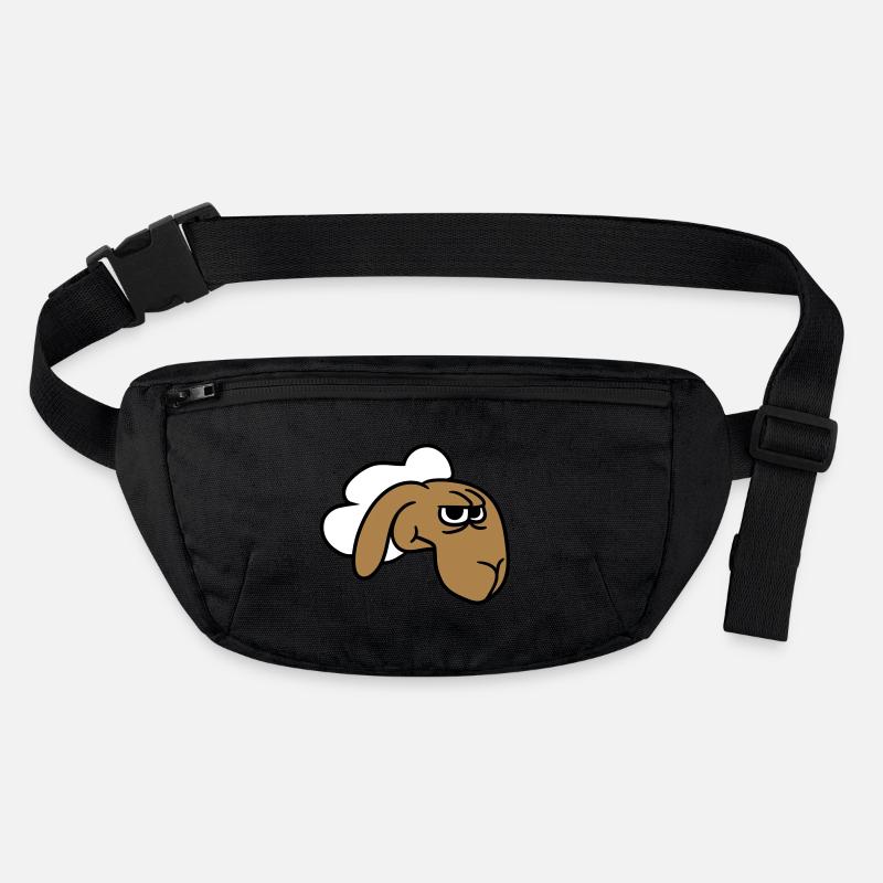 Sheep looks skeptical, critical, suspicious stares Stanley/Stella recycled Hip Bag 