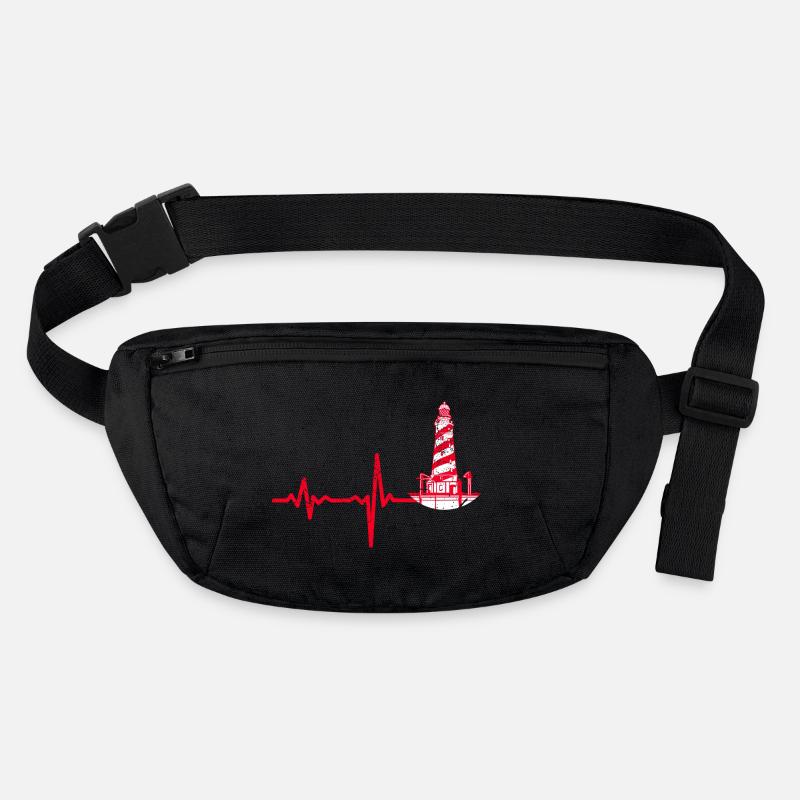 Gift Heartbeat Lighthouse Stanley/Stella recycled Hip Bag 