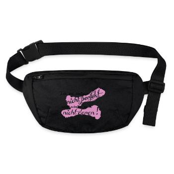 Je ne suis pas parfaite - Sac banane recyclé Stanley/Stella - noir - Devant