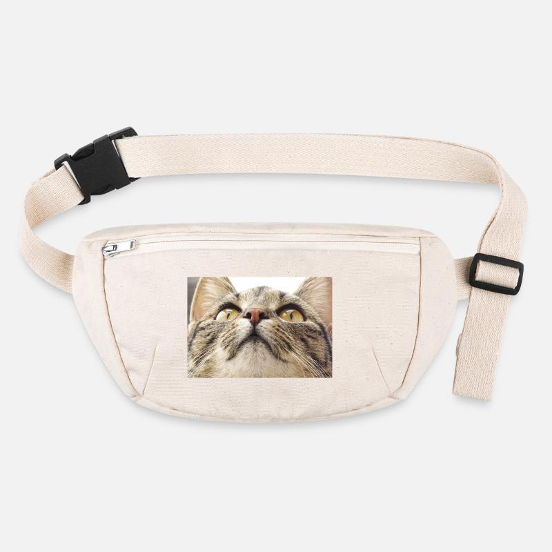 Katzengesicht von Minka Stanley/Stella recycelte Gürteltasche