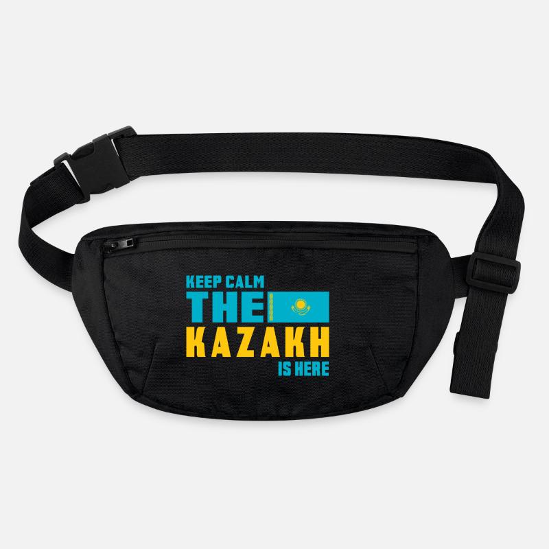 Design du drapeau Keep Calm Kazakhstan Sac banane recyclé Stanley/Stella