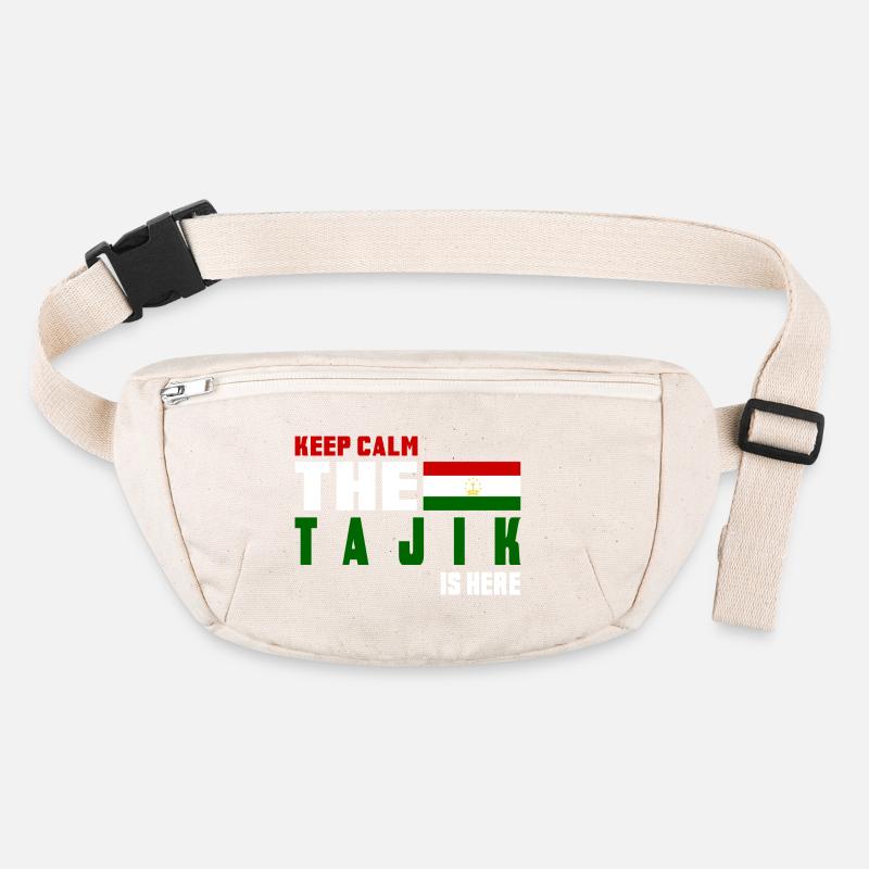 Keep Calm Tadschikistan Flaggen Design Stanley/Stella recycelte Gürteltasche