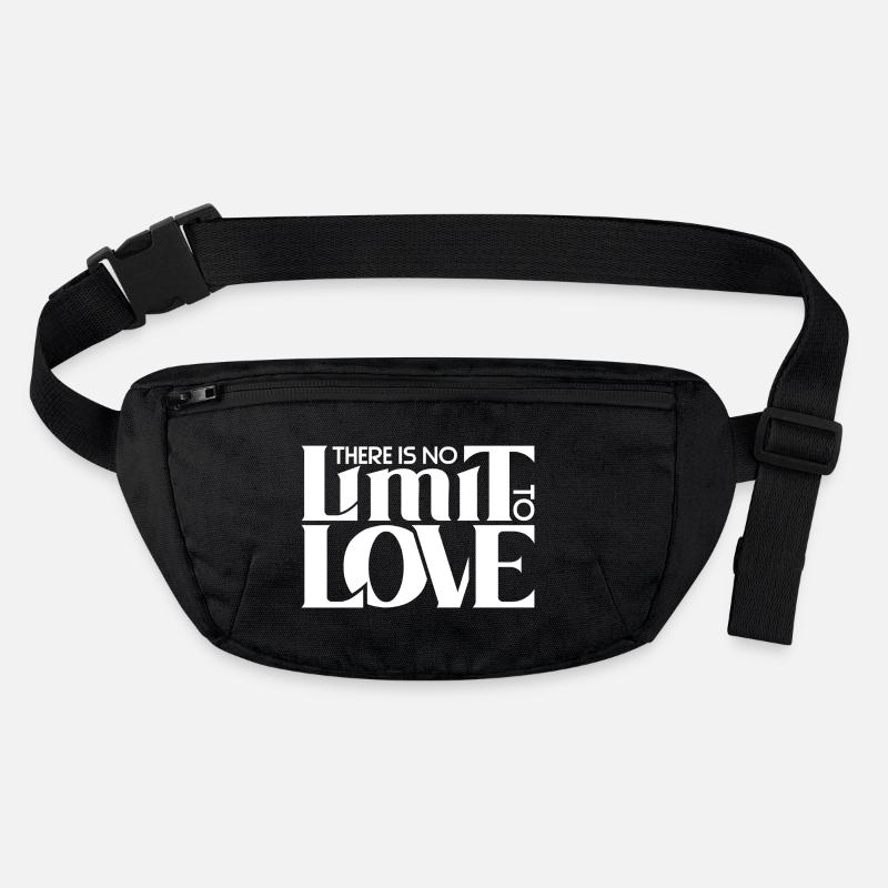 There is no Limit to Love | Polyamorous *white* Stanley/Stella recycled Hip Bag 