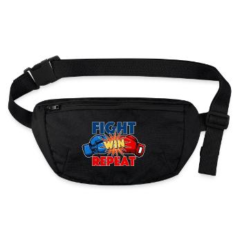 Highlevel Fighter - Stanley/Stella recycelte Gürteltasche - Schwarz - Vorne