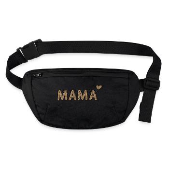 MAMA Trend Desing en imprimé léopard pour la fête des mères - Sac banane recyclé Stanley/Stella - noir - Devant