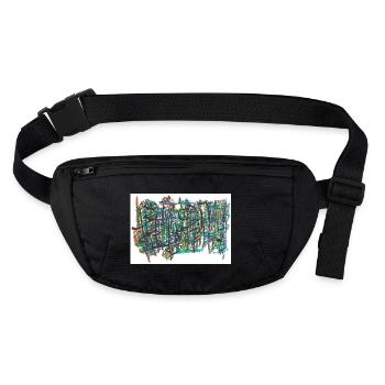 240724 01 - Stanley/Stella recycelte Gürteltasche - Schwarz - Vorne