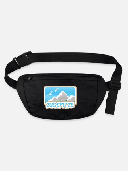 Zugspitze - Sac banane recyclé Stanley/Stella - noir - Devant