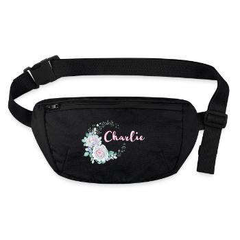 Für Charlie - Stanley/Stella recycelte Gürteltasche - Schwarz - Vorne