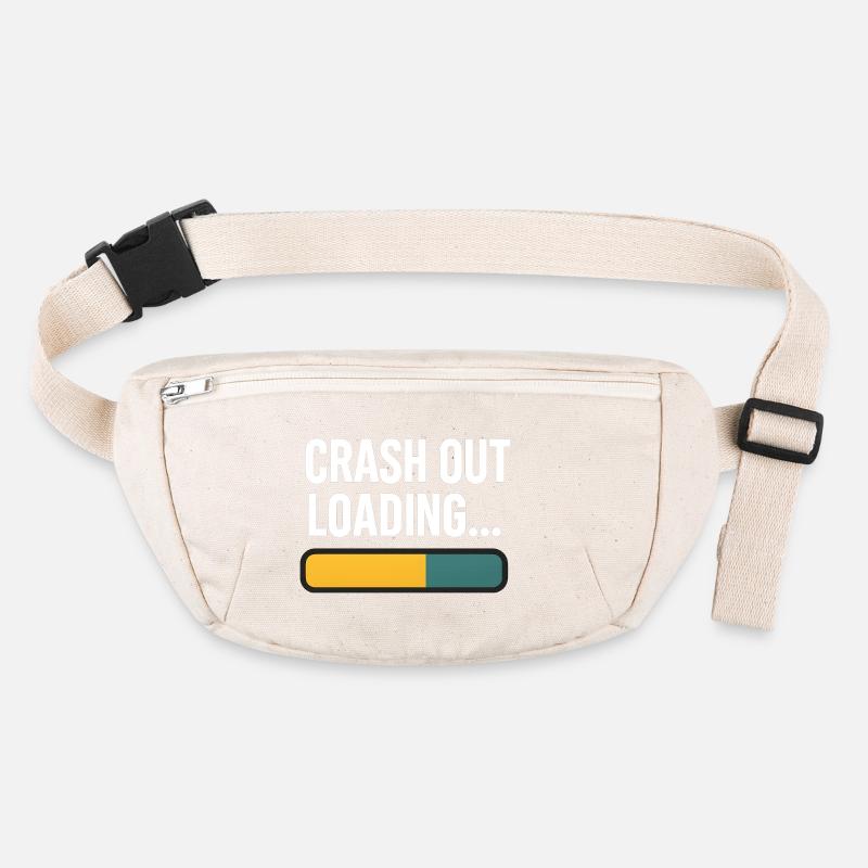 Crash Out Loading Bar, Funny Saying  Stanley/Stella recycled Hip Bag 