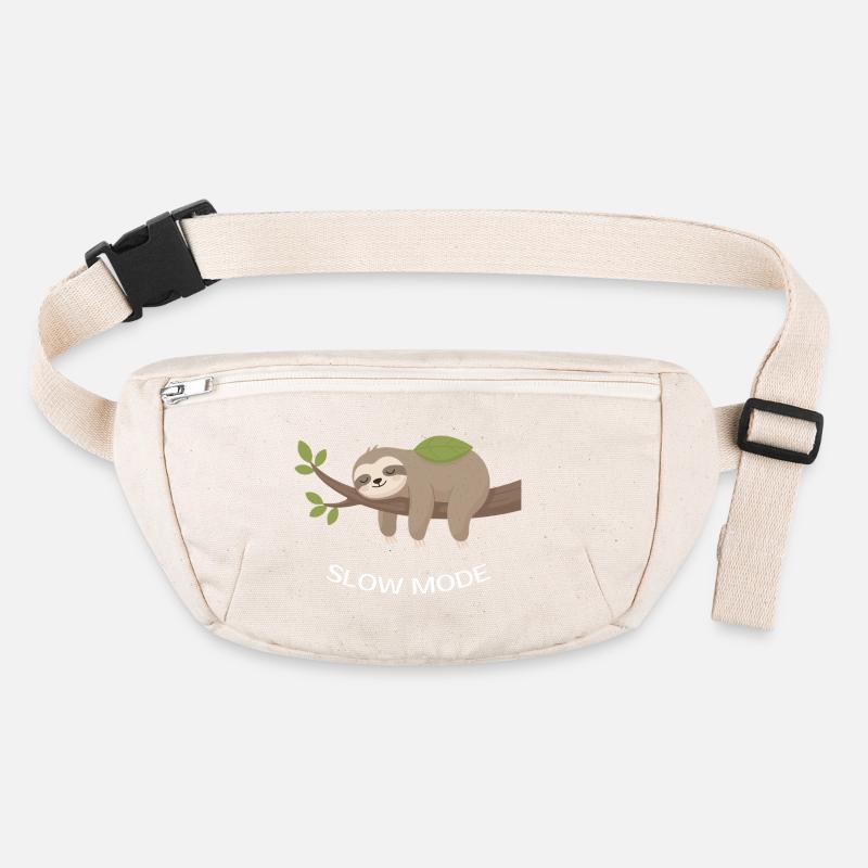 Slow Mode Sloth on Branch Stanley/Stella recycled Hip Bag 