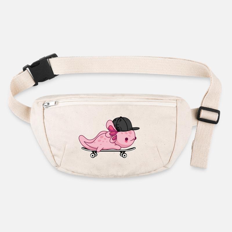 Cool Axolotl Skateboard - Style Kawaii Sac banane recyclé Stanley/Stella
