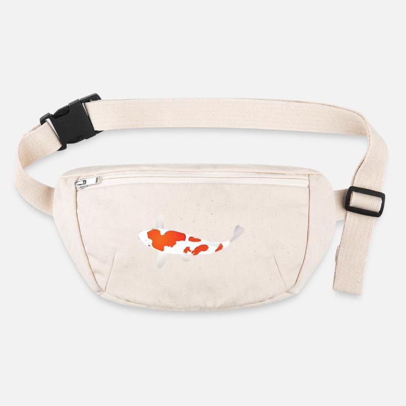 Koi Carp - White and Red Stanley/Stella recycled Hip Bag 