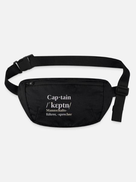 Capitaine - Sac banane recyclé Stanley/Stella - noir - Devant