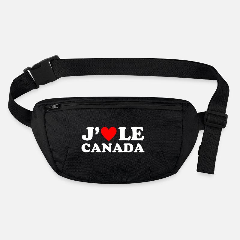 J'aime le Canada cadeau coeur rouge canadien Sac banane recyclé Stanley/Stella