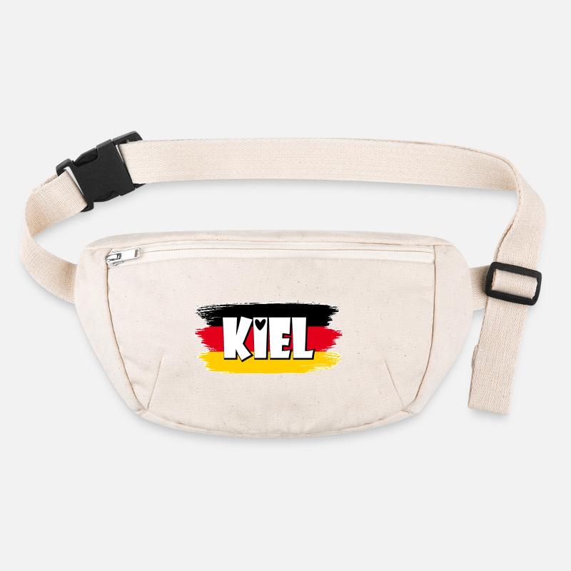 Kiel Deutschland Flagge Stanley/Stella recycelte Gürteltasche