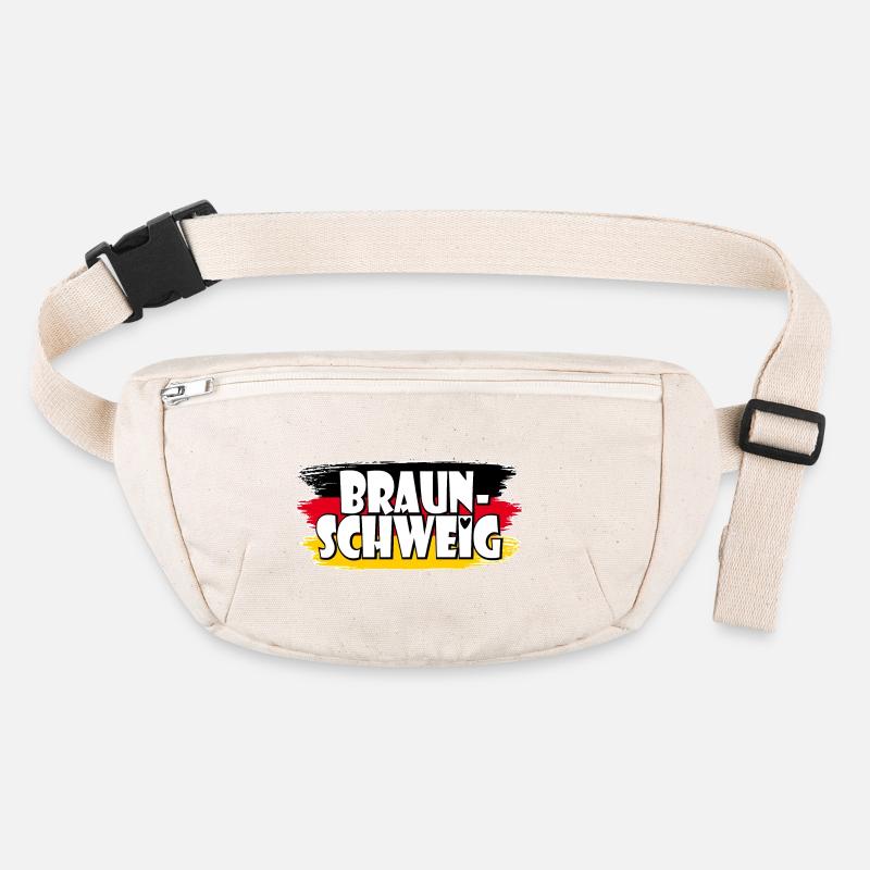 Drapeau de Braunschweig Allemagne Sac banane recyclé Stanley/Stella