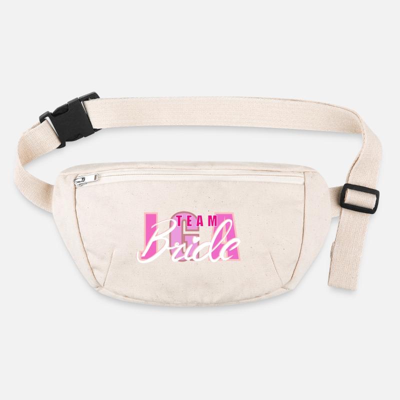 Conception de logo de coeur de mariée d’équipe Sac banane recyclé Stanley/Stella