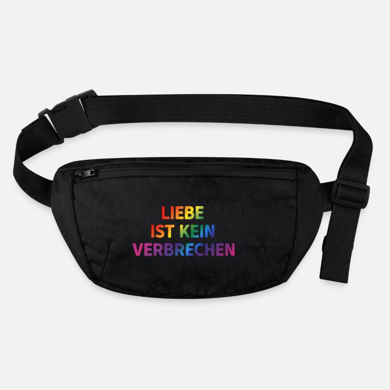 Liebe ist kein Verbrechen – Klare Botschaft Stanley/Stella recycelte Gürteltasche