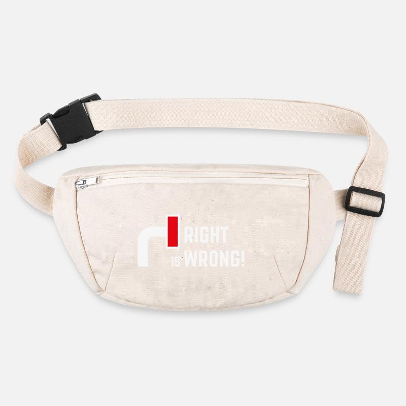 Right Is Wrong! Against Right & Right Parties V2 Stanley/Stella recycled Hip Bag 