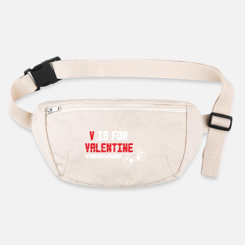 V is for Valentine videogamers .png Stanley/Stella recycelte Gürteltasche