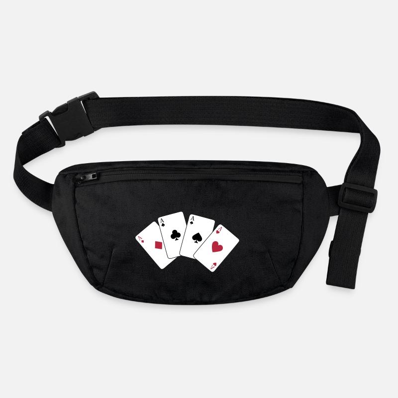 Karten, Poker, Ass, Spielkarten Stanley/Stella recycelte Gürteltasche