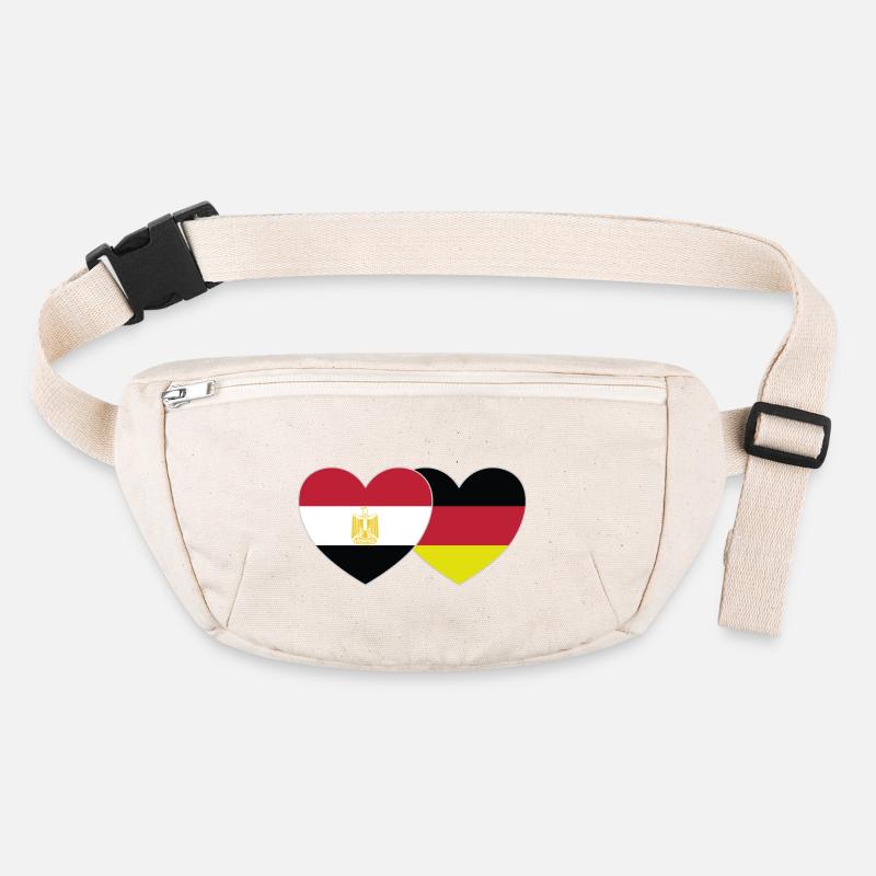 Egypte Allemagne Drapeau Cœur Sac banane recyclé Stanley/Stella