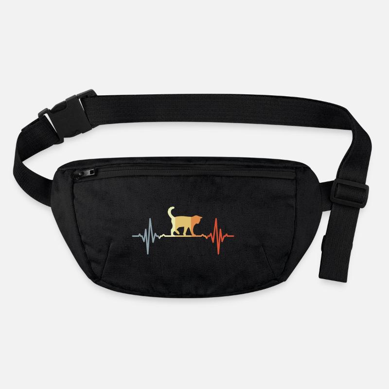 ECG de chat Heartbeat Oldschool Sac banane recyclé Stanley/Stella