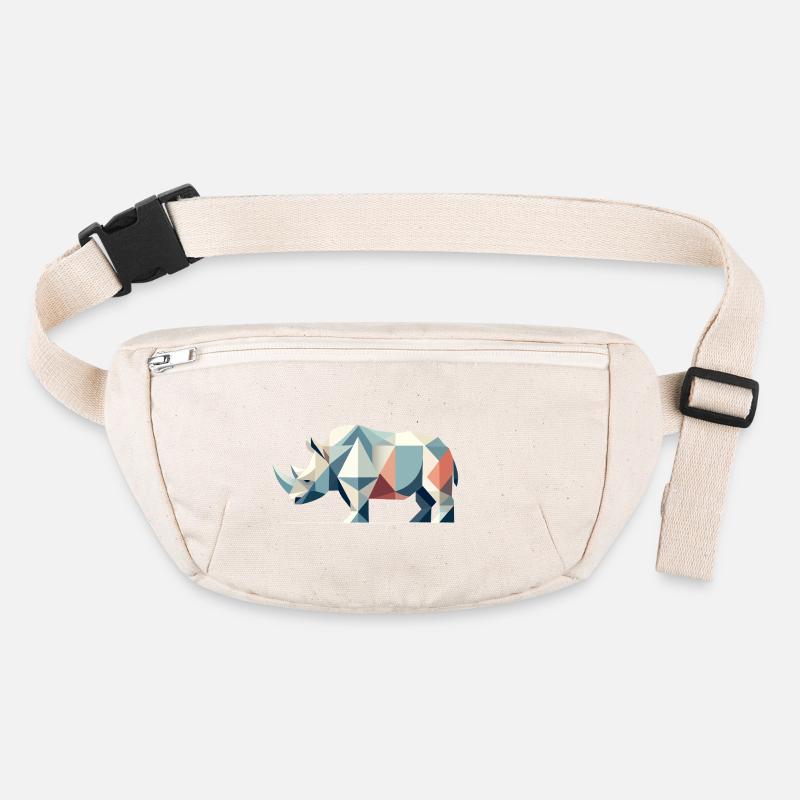 Geometric Rhinoceros – Powerful Elegance Stanley/Stella recycled Hip Bag 