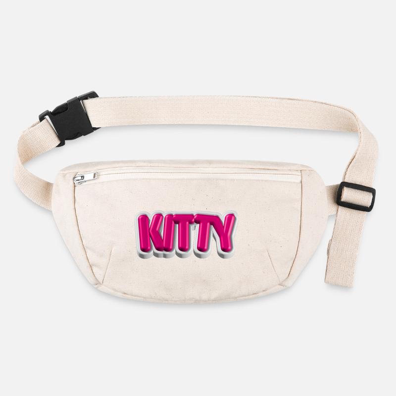 KITTY – 3D typography for cat lovers Stanley/Stella recycled Hip Bag 