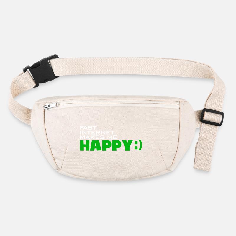 Internet fast-internet makes me happy - Heureux rapide Sac banane recyclé Stanley/Stella
