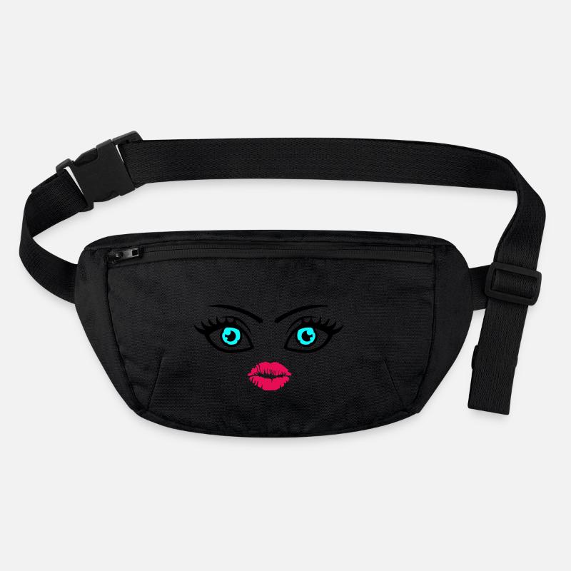 kiss face Stanley/Stella recycled Hip Bag 
