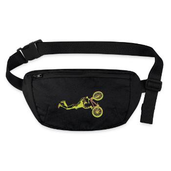 Bicycle Mountain Bike BMX Dirt Bike Slopestyle - Stanley/Stella recycled Hip Bag  - black - Front
