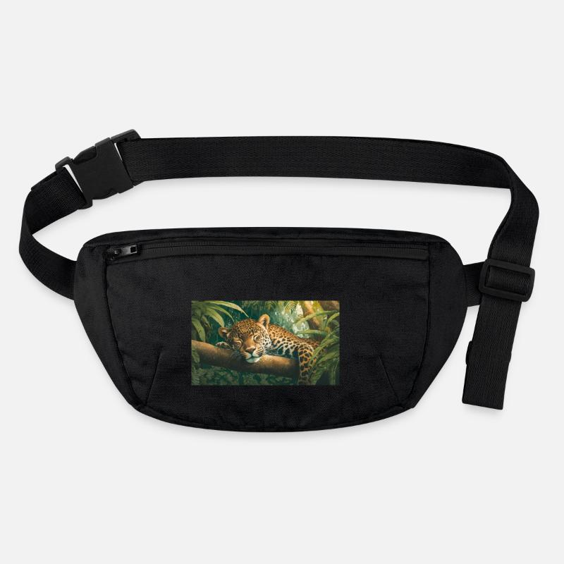 Niedliche Tiere chillen – Jaguar schläft auf einem Baum Stanley/Stella recycelte Gürteltasche
