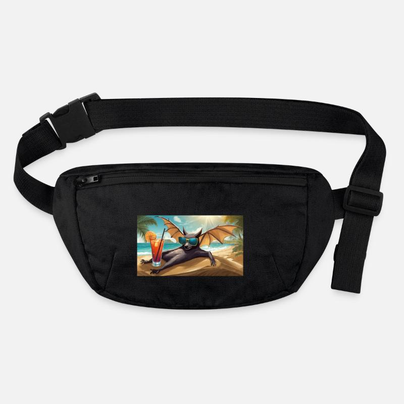 funny hooey a bat loves the sun Stanley/Stella recycled Hip Bag 
