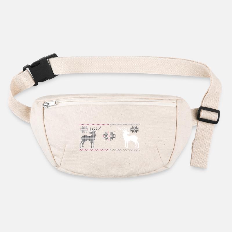 Weihnachten, Rentiere Stanley/Stella recycelte Gürteltasche