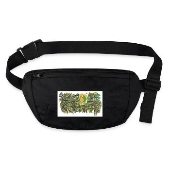 240721 01 - Stanley/Stella recycelte Gürteltasche - Schwarz - Vorne
