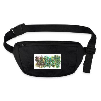 240723 01 - Stanley/Stella recycelte Gürteltasche - Schwarz - Vorne