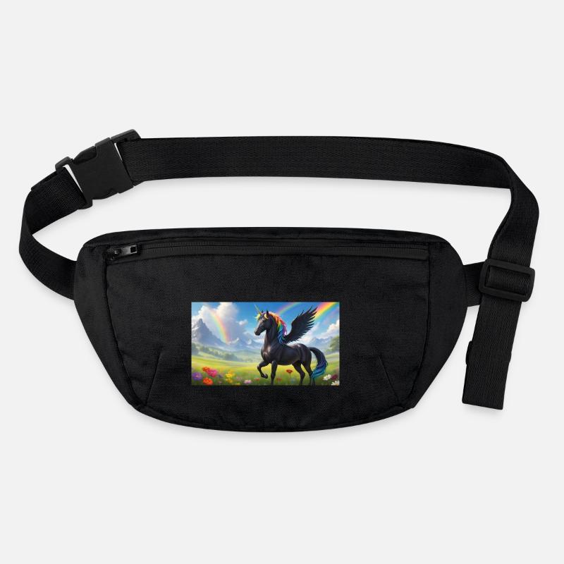 Black Alicorn Rainbow Stanley/Stella recycelte Gürteltasche