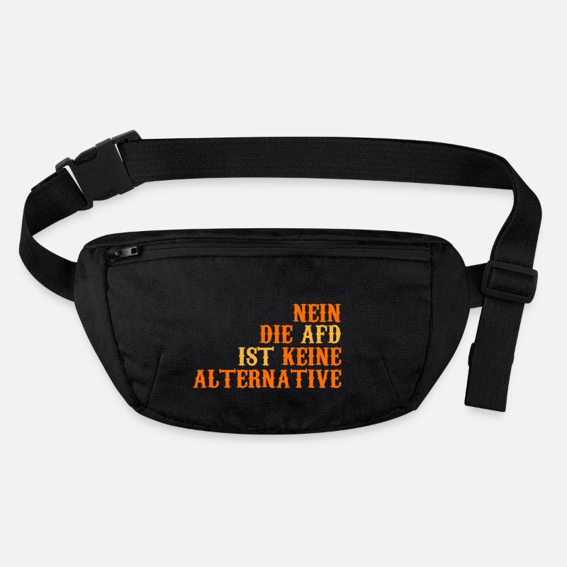NEIN DIE AFD IST KEINE ALTERNATIVE Stanley/Stella recycelte Gürteltasche
