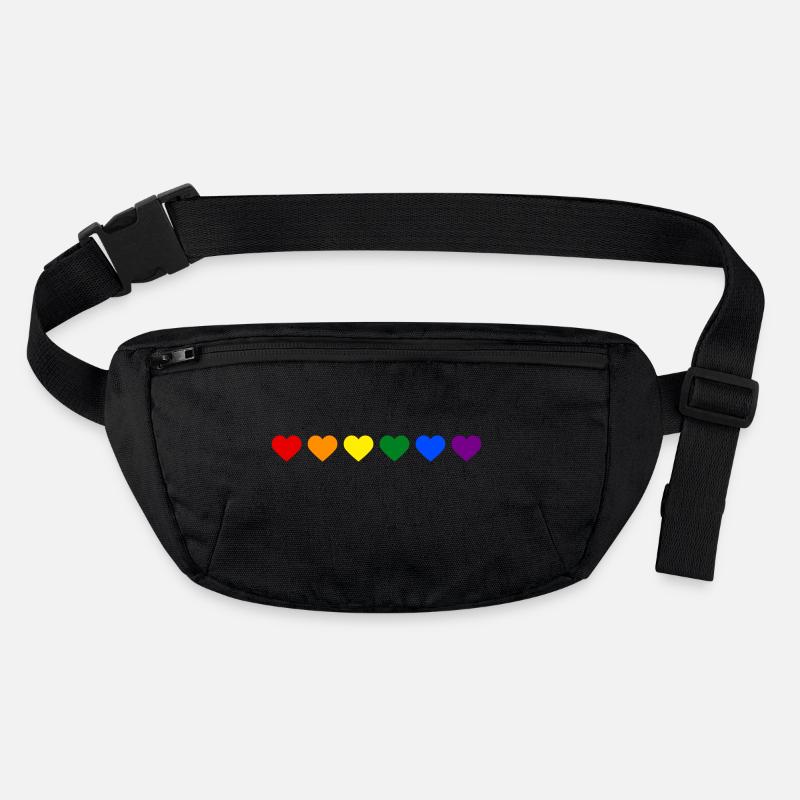 Regenbogenherzen Stanley/Stella recycelte Gürteltasche