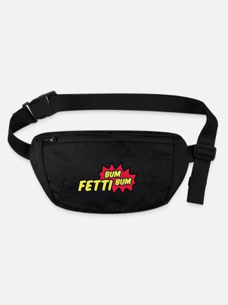 Fetti Bum Bum - Stanley/Stella recycelte Gürteltasche - Schwarz - Vorne