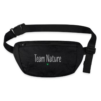 Équipe Nature, Look de partenaire, Chemise de groupe, Conservation de la nature - Sac banane recyclé Stanley/Stella - noir - Devant