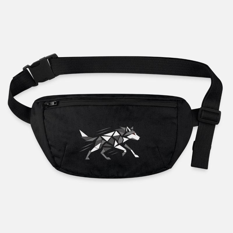 Geometric Wolf T-Shirt | Design Brutalis Stanley/Stella recycled Hip Bag 