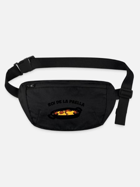 roi de la paella - Stanley/Stella recycelte Gürteltasche - Schwarz - Vorne