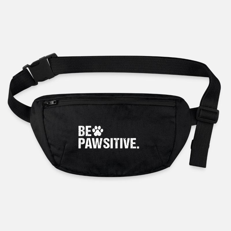 Être Pawsitive Patte de chien positive Sac banane recyclé Stanley/Stella